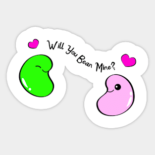 Will You Bean Mine? Sticker